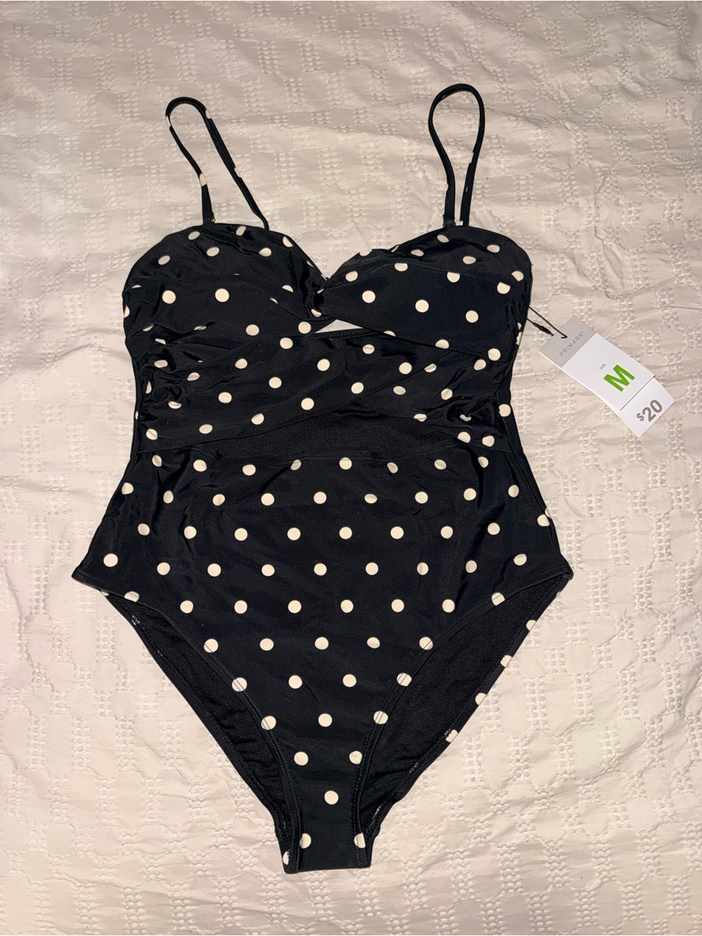 Primark Black Polka Dot One-Piece Swimsuit